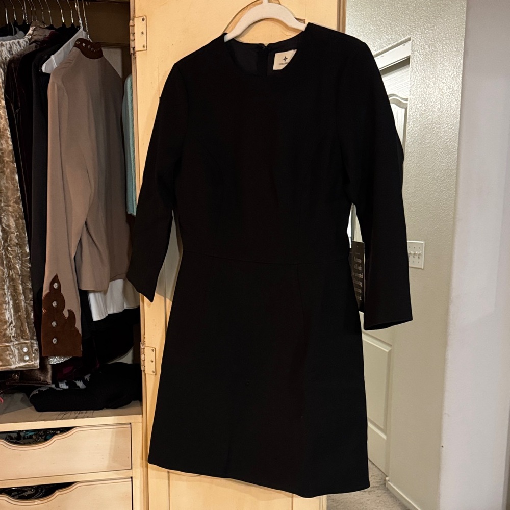 Tuckernuck Black Crepe Haley Dress